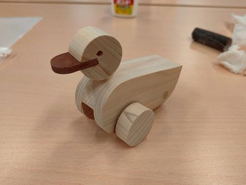 ワークショップで作った木のおもちゃ