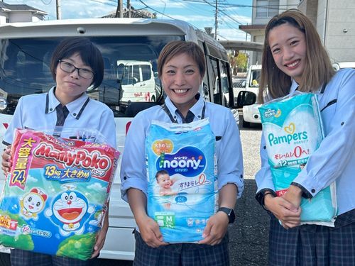 0歳児のお子さまがいるママに向けて「おむつ1袋プレゼント企画」を行っています