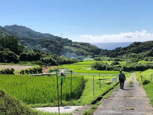 海あり山ありの豊かな自然！田園風景が広がります（画像は佐多辺塚）