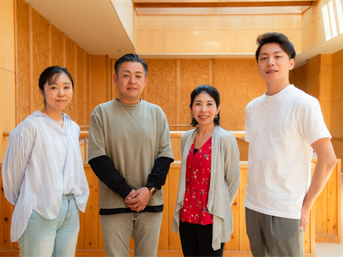 ゲスト：起業型地域おこし協力隊　左から新井田さん、橋本さん、宮之原さん、本田さん