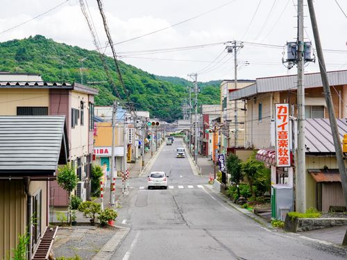懐かしさが残る街並み