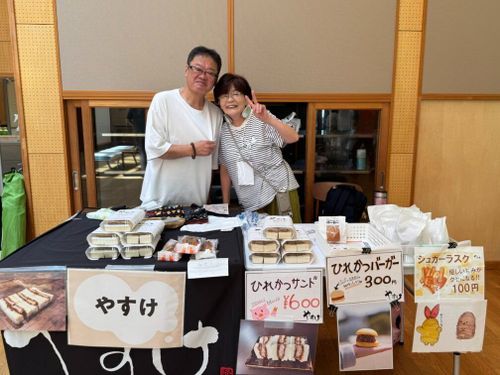 近隣のイベントでは必ずと言っていいほど2人を見かける。出店限定メニューも提供