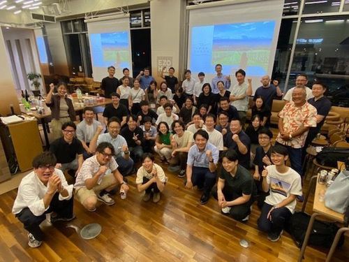 9/1の「ながぬま地域起業塾」キックオフイベントの最後に参加者のみなさんと！