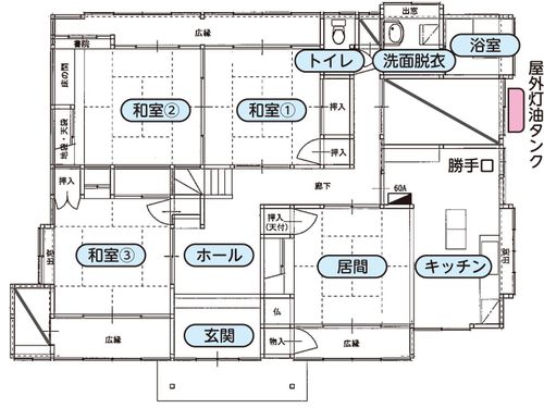お試し住宅間取り（3LDK）