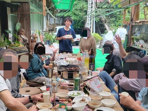 地域の方が開いてくれた誕生日会。まさかこんなサプライズが…嬉しかったです笑