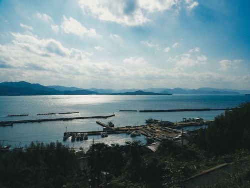 大島の“いろは坂”から本土を望む絶景