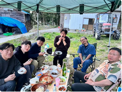 BBQの様子