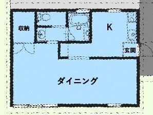 滞在体験棟Bの間取り図