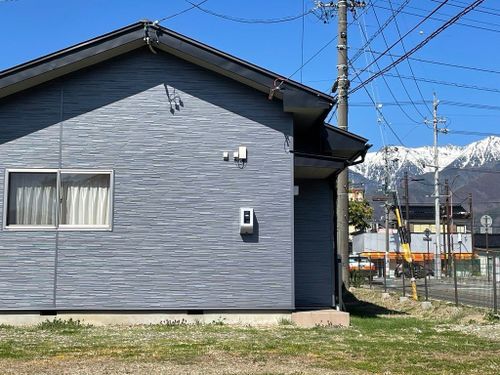 どこに行くにもアクセスの良い住宅。両アルプスが望めます(画像は中央アルプス)