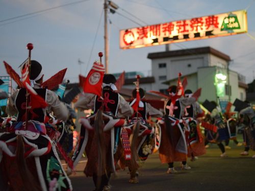 毎年9月に行われる、浅間神社祭典・藤琴豊作踊り