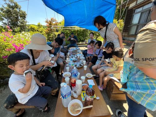 先輩移住ファミリーとBBQ