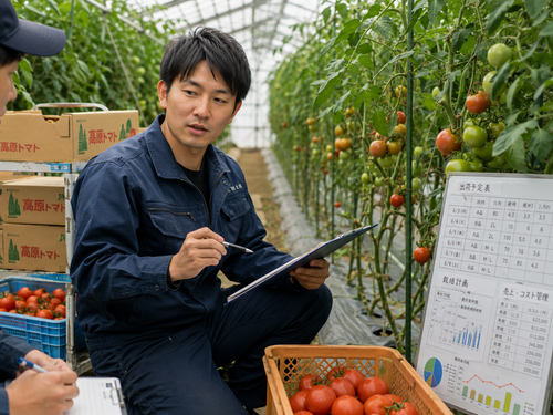 育てるだけでなく、栽培計画や収支に向き合う仕事です