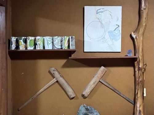 「森のアーティスト」二人展の様子
