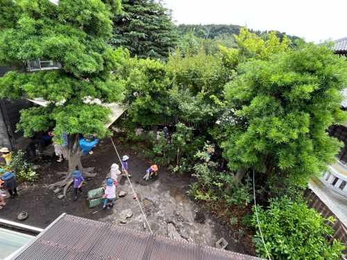 2階からみた園庭の様子です
