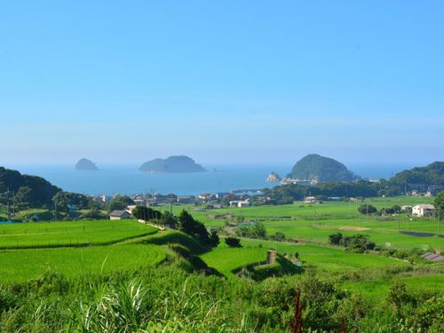 大浦地区の海