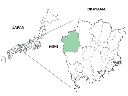 岡山県の北西端。中国山地のど真ん中！