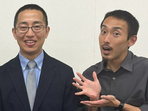 ウェルビーイングコーディネーター（地域おこし協力隊）大武陽一（左）、小針翼（右）