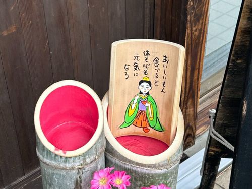 開催会場に設置されている竹絵