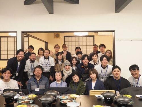 おぐマルで毎年行う報告会での写真です！