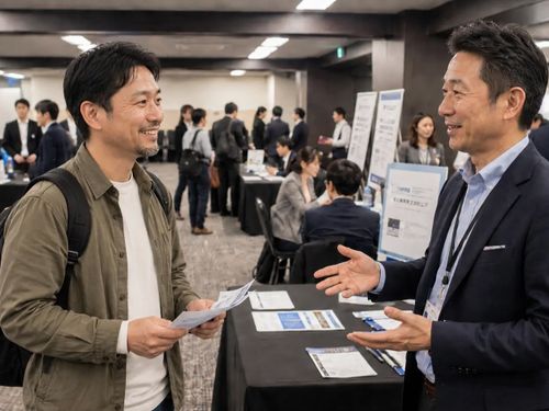 希望する複数の企業と直接話ができる