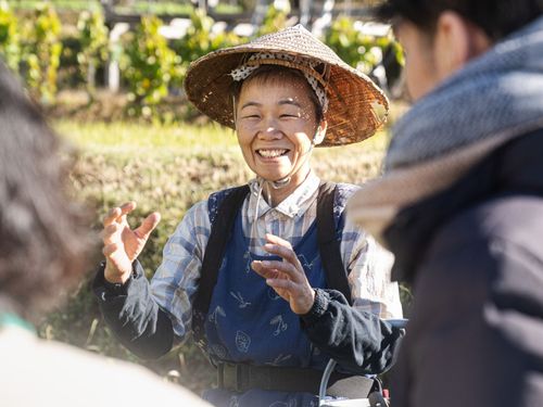 畑について話す時は嬉しそうな西尾さん