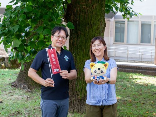 商工観光課の片渕と江島です。スローツーリズムの推進、サポートしていきます！