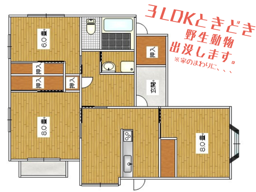 自然豊かな地域の平屋戸建て物件