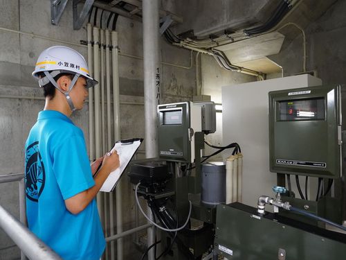 浄水場での仕事