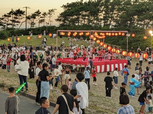 8月に開催される「九十九里町ふるさとまつり」の様子です 