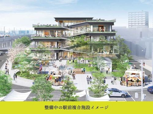 2028年完成予定の駅前複合施設のイメージ