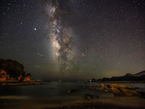 夜、晴れれば満点の星空をご堪能いただけます！