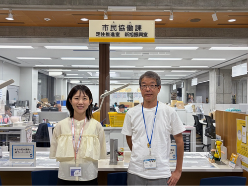 高島市役所 市民協働課のお2人