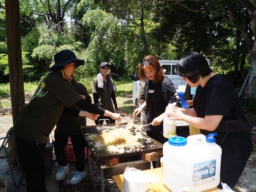 BBQで楽しく交流