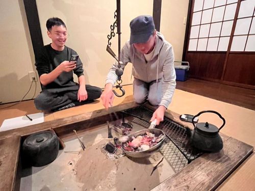 講義のあとは、農家民宿での語らいの時間！