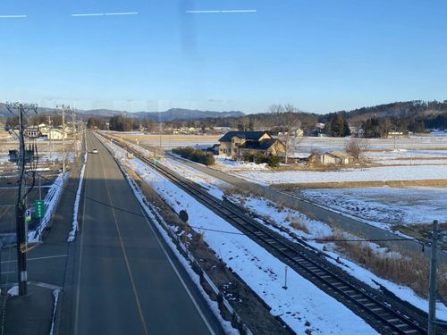 帰る間際の新花巻駅からの景色