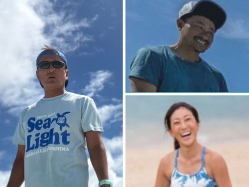 石垣島北部の海を案内する「八重山SUP協会」のみなさん