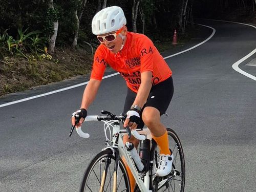 週に1日は「乗らないと死んじゃう（笑）」という大好きな自転車と潤さん