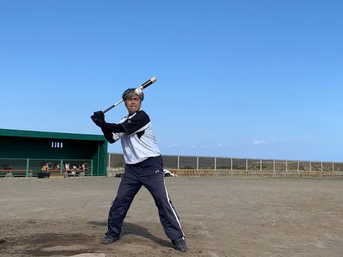 安納・安納球場での野球指導