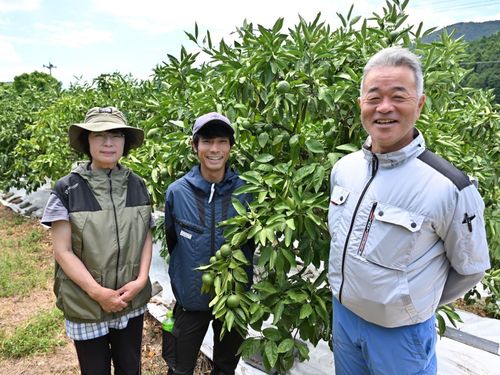 「隊員への協力は惜しまない」と話す長与町のみかん農家