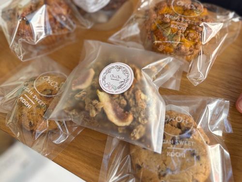 土佐れいほく産の米粉をつかったお菓子