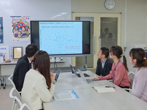 データなどを基にウェルビーイングを高めるプロジェクトを立案しています