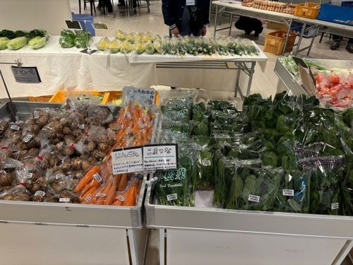矢祭産の新鮮な野菜や加工品を販売しています