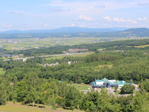 深川市を見渡す