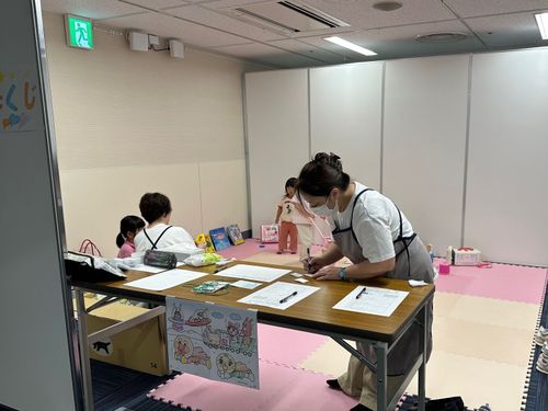 ご家族でのご来場も多く、託児スペースも賑やかでした
