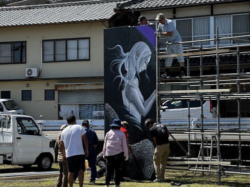 芸術祭の準備風景🛠️