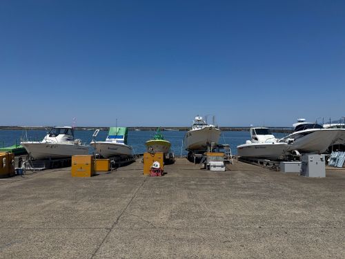 係留されているプレジャーボートは札幌、江別、岩見沢方面からも集まります