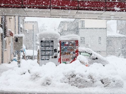一晩で50センチ以上積もることもあります