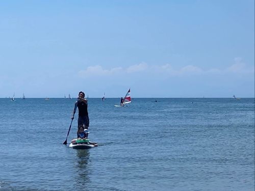 平日も休日も子どもたちとSUPで海へ
