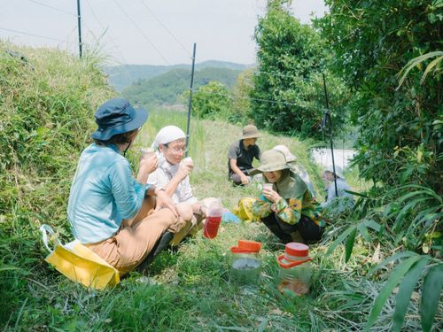 暑い日でも、休憩時間の冷え冷えの梅ジュースがおいしい