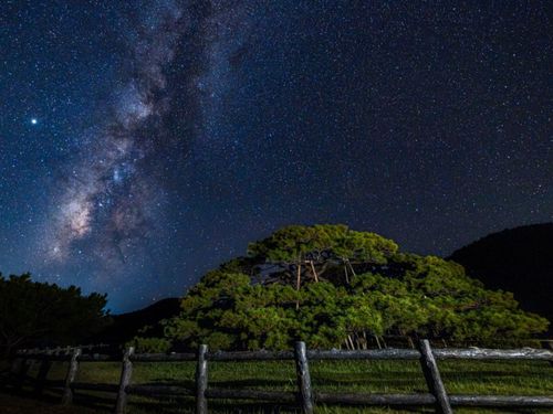 天気が良ければ年中見れる天の川！